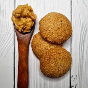 A healthier swap for chocolate cookies is peanut butter cookies by Activeat Bakery