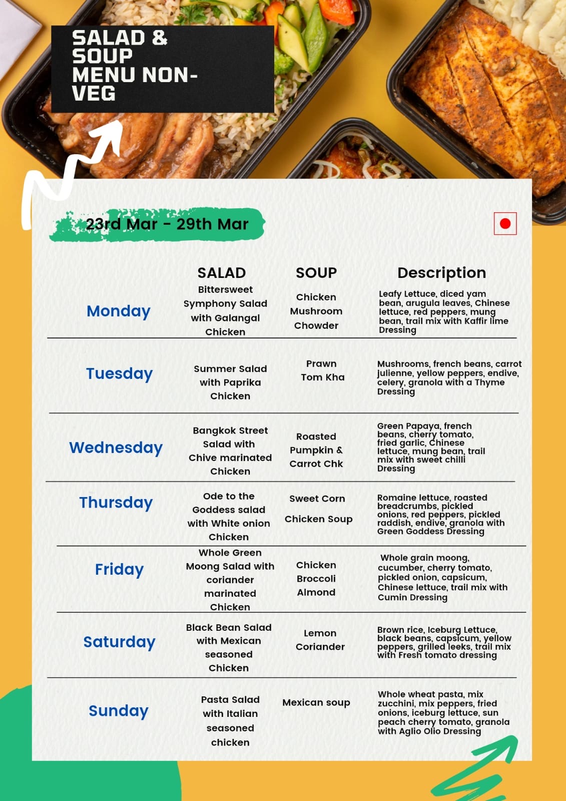 Non-Veg - Weekly Menu