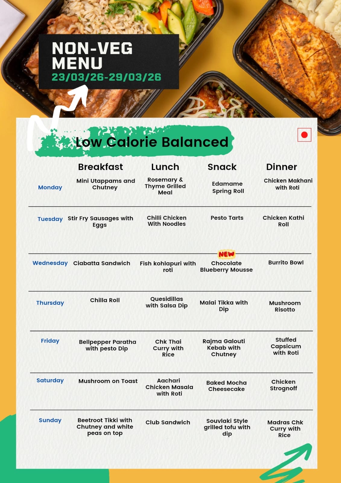 Non-Veg - Weekly Menu